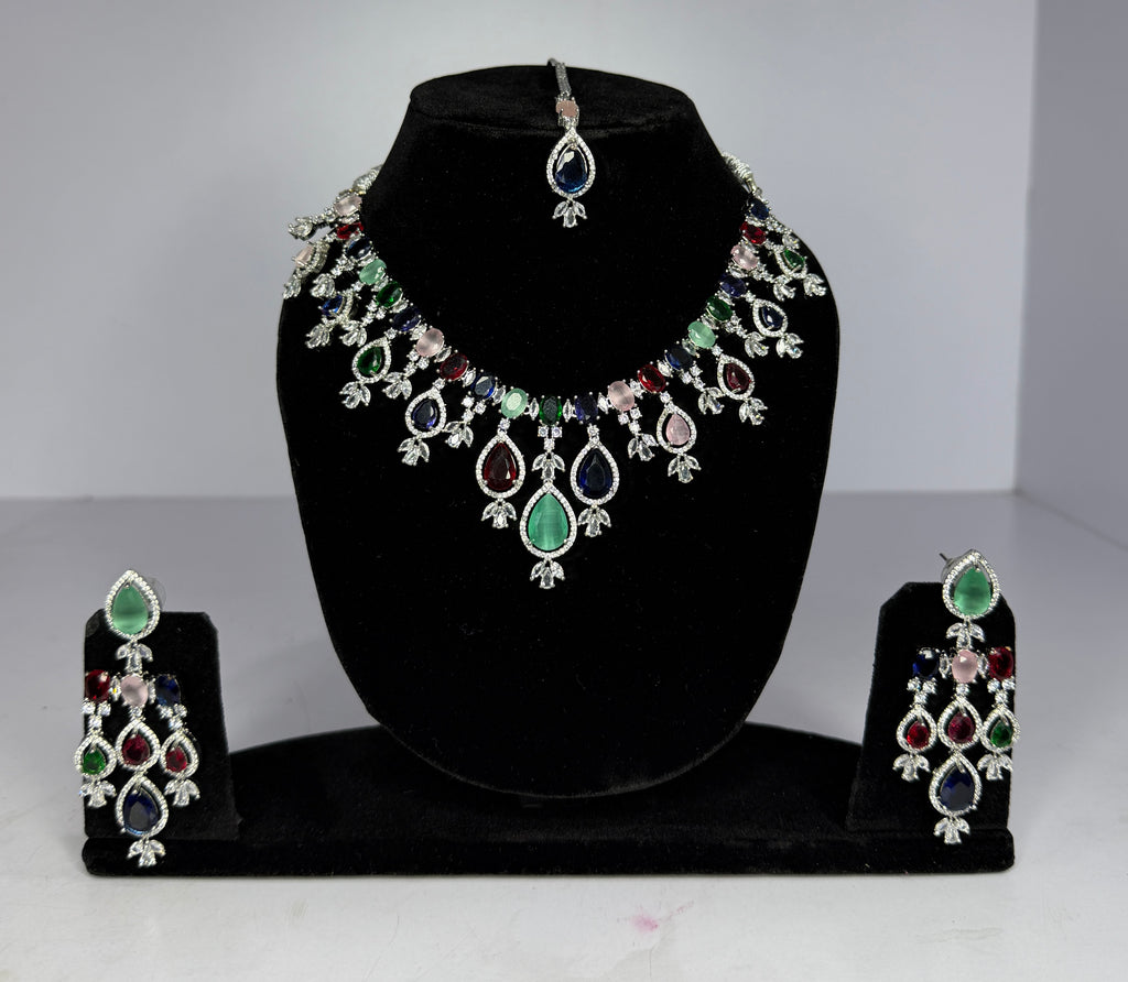 Premium AD multicoloured Necklace