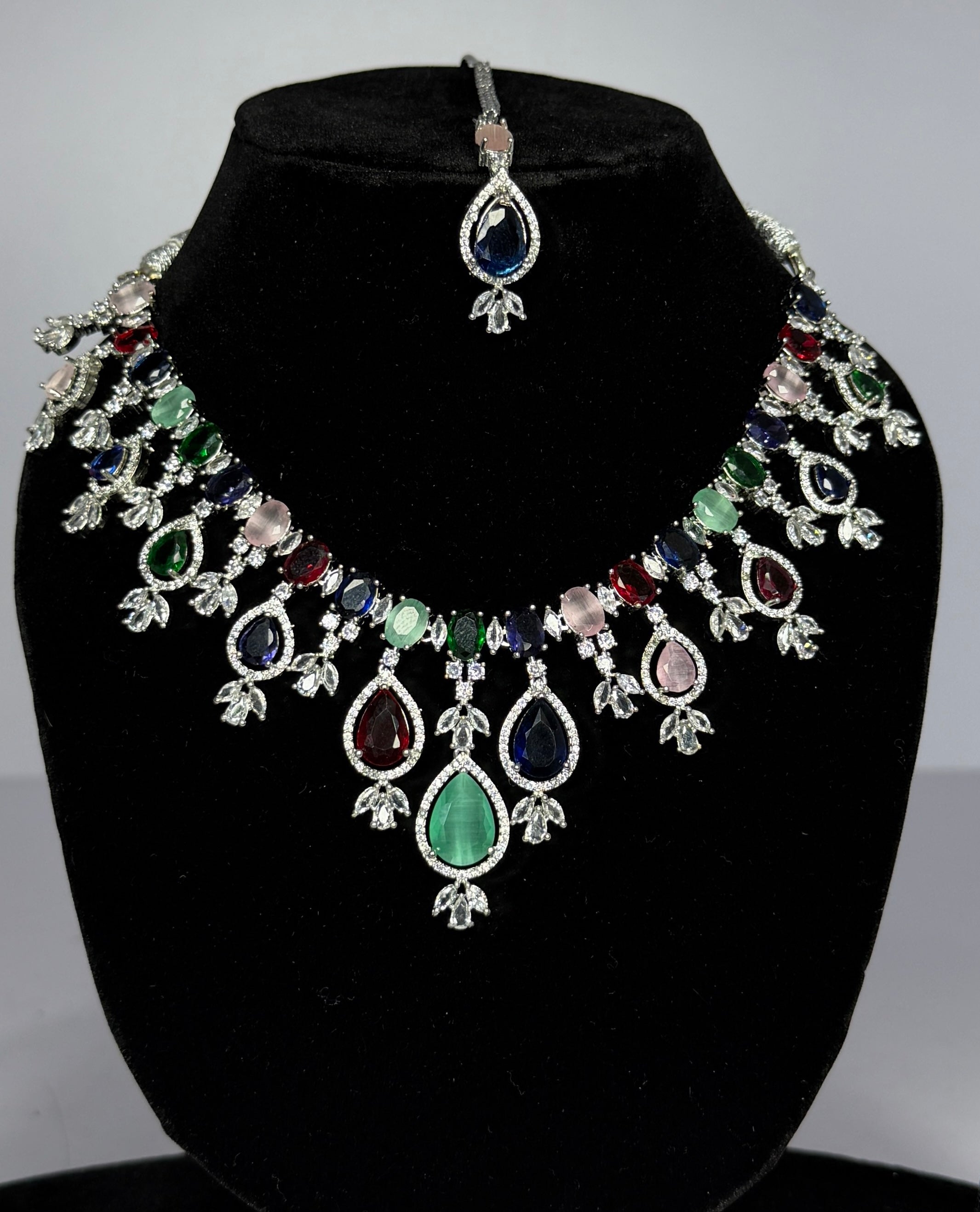 Premium AD multicoloured Necklace